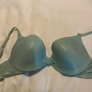 Victoria’s Secret Light blue shimmery push up bra